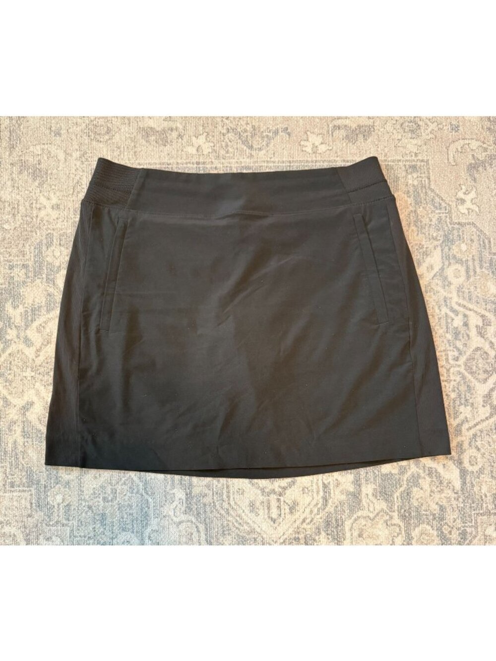 Athleta Brooklyn Heights High Rise Black Skort Size 10 Pockets Athletic Active